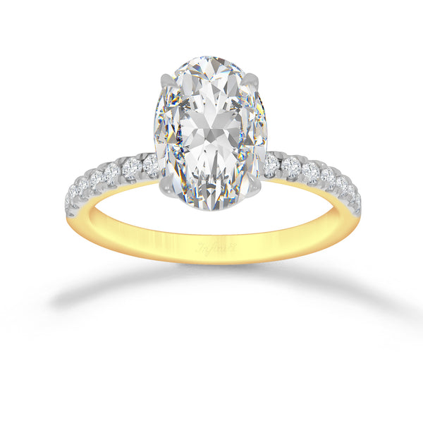 Anillo Oro 14k - 2.35 CTW Diamante de Laboratorio IGI