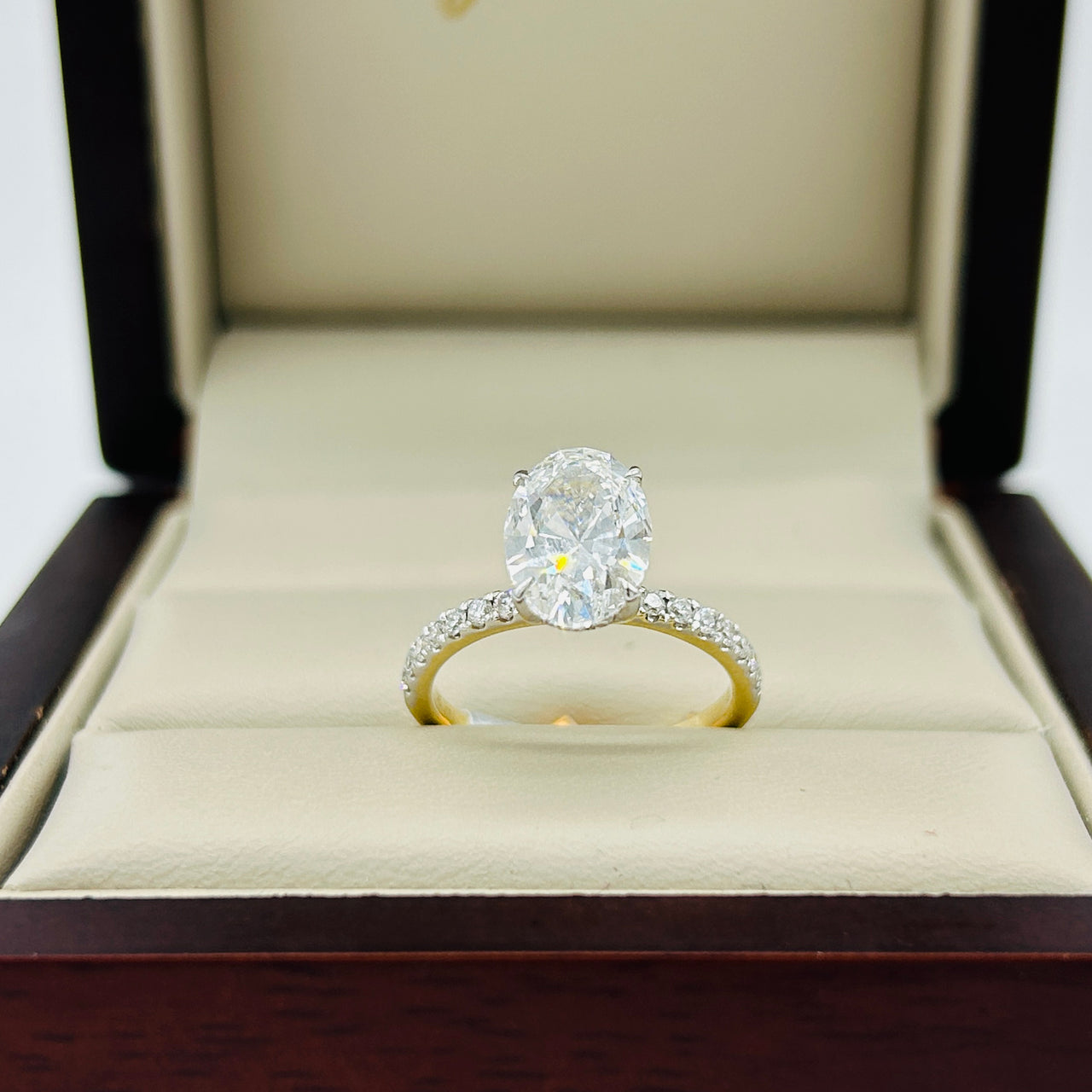 Anillo Oro 14k - 2.35 CTW Diamante de Laboratorio IGI