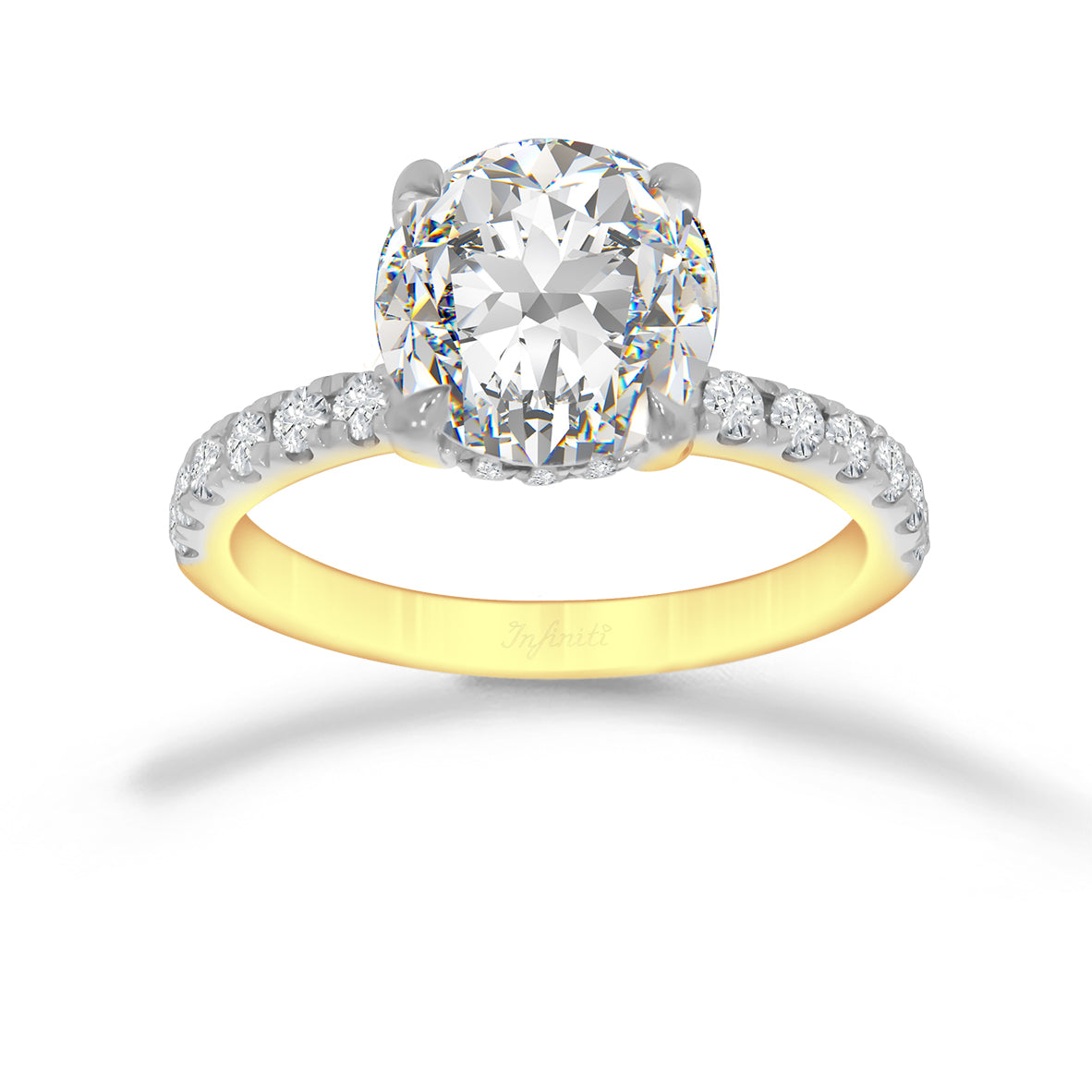 Anillo Oro 14k - 2.40 CTW Diamante de Laboratorio IGI