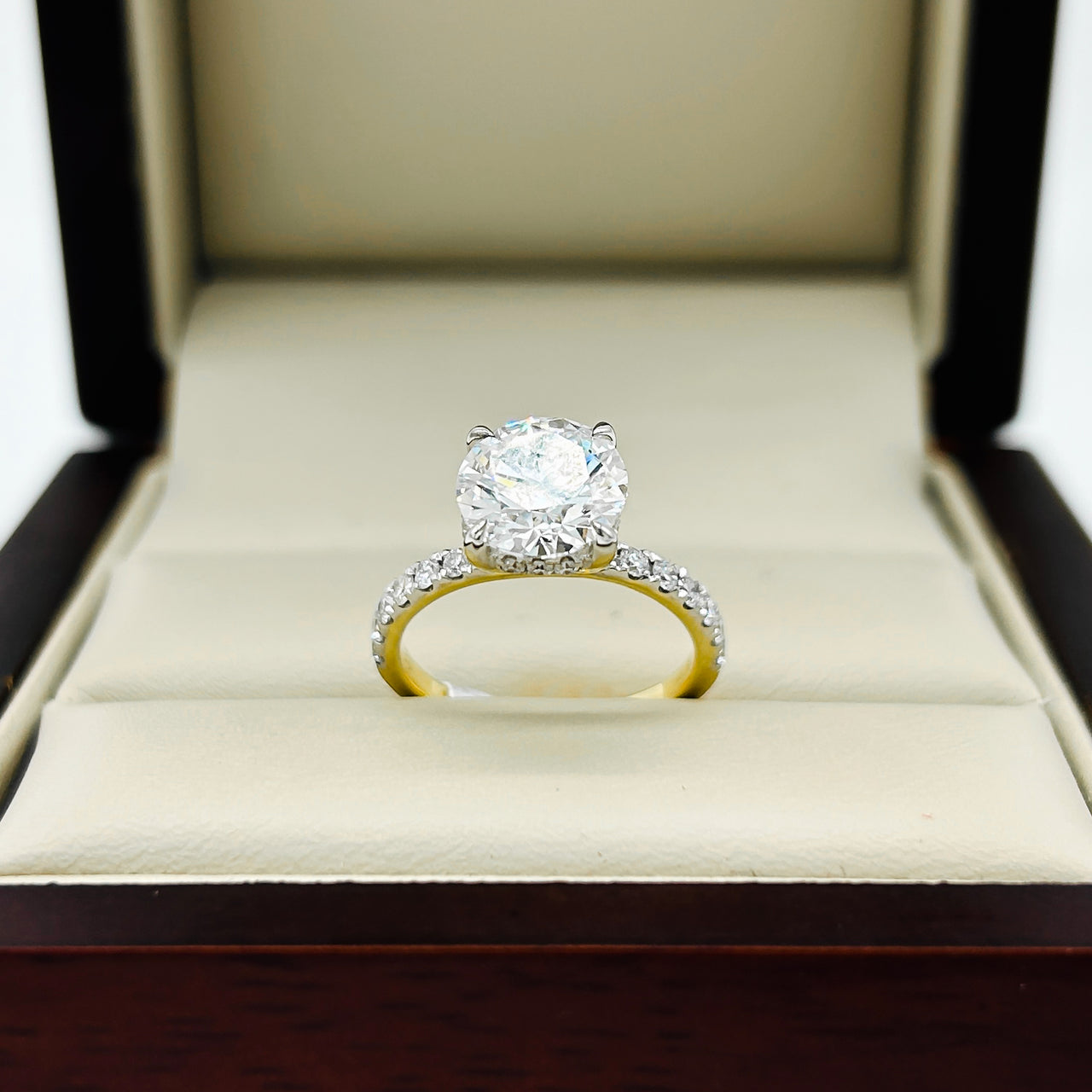 Anillo Oro 14k - 2.40 CTW Diamante de Laboratorio IGI