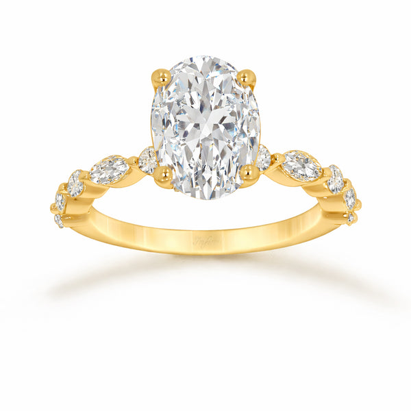 Anillo Oro 14k - 2.65 CTW Diamante de Laboratorio IGI