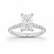 Anillo Oro Blanco 14k - 2.50 CTW Diamante de Laboratorio IGI