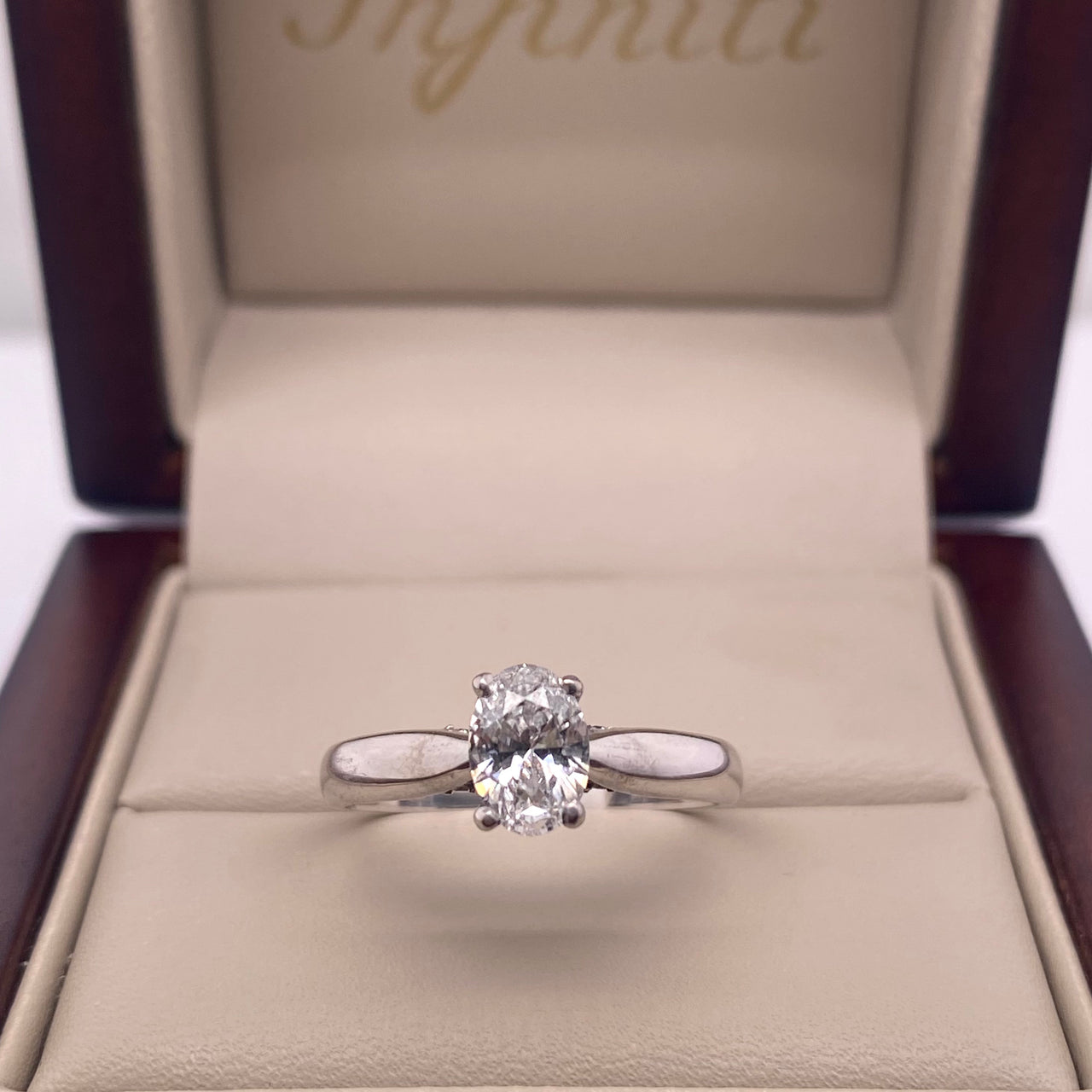 Anillo Oro Blanco 14k - 0.70 CT Diamante de Laboratorio