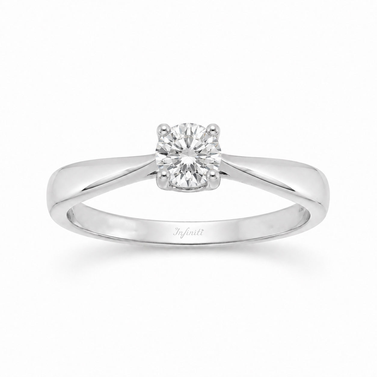 Anillo Oro Blanco 14k - 0.30 CT Diamante de Laboratorio