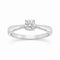 Anillo Oro Blanco 14k - 0.30 CT Diamante de Laboratorio