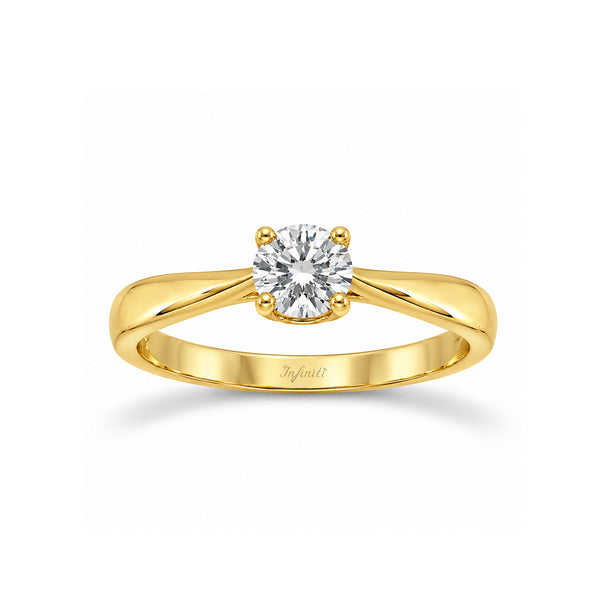 Anillo Oro 14k - 0.30 CT Diamante de Laboratorio
