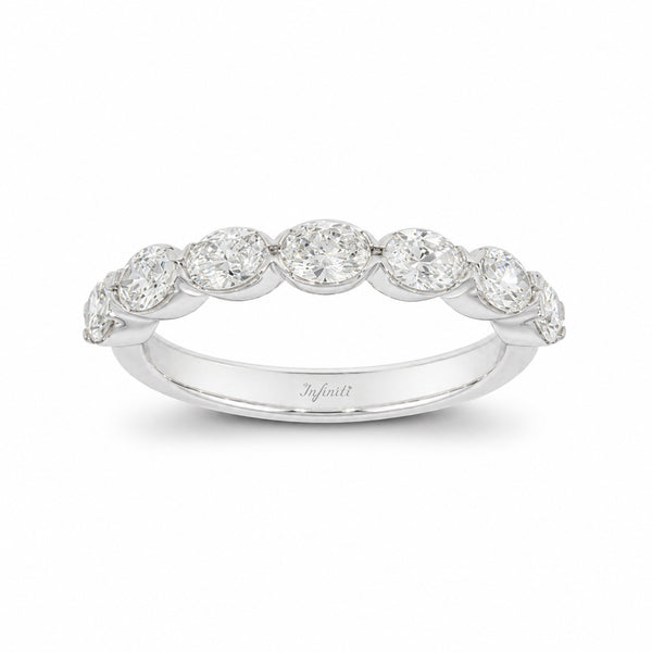 Churumbela Oro Blanco 14k - Diamantes Laboratorio de 0.85 CTW