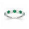 Churumbela Oro Blanco 14k - Diamantes y Esmeraldas Laboratorio de 1.08 CTW