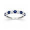 Churumbela Oro Blanco 14k - Diamantes y Zafiros Laboratorio de 0.92 CTW