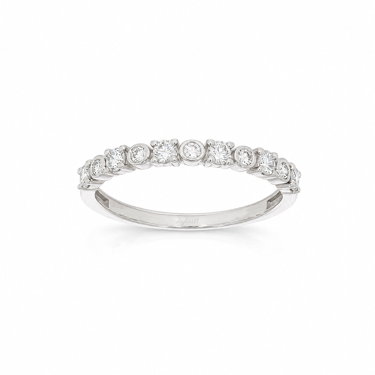 Churumbela Oro Blanco 14k - Diamantes de Laboratorio de 0.32 CTW