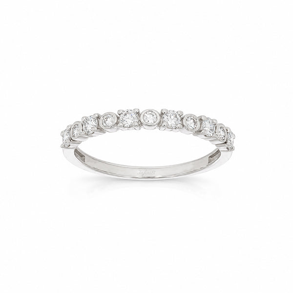 Churumbela Oro Blanco 14k - Diamantes de Laboratorio de 0.32 CTW