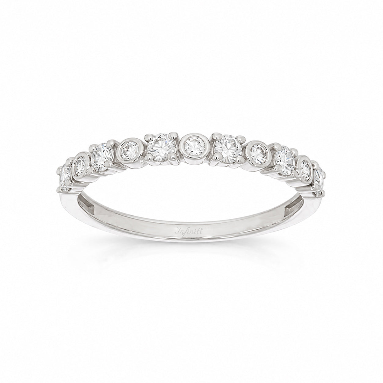 Churumbela Oro Blanco 14k - Diamantes de Laboratorio de 0.32 CTW