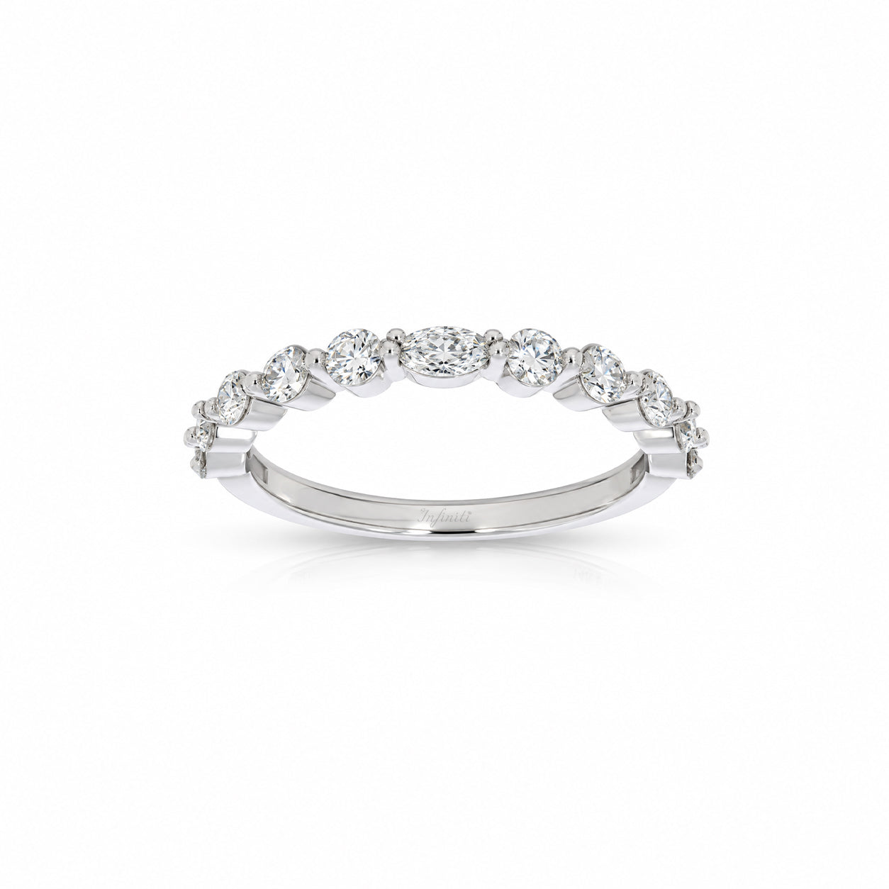 Churumbela Oro Blanco 14k - Diamantes de Laboratorio de 0.60 CTW