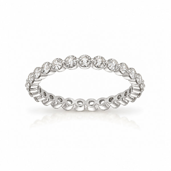 Churumbela Oro Blanco 14k - Diamantes de Laboratorio de 1.00 CTW