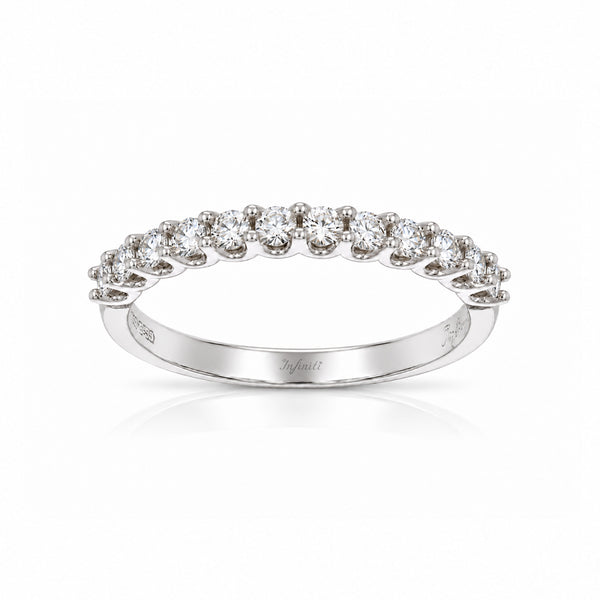 Churumbela Oro Blanco 10k - Diamantes de Laboratorio de 0.42 CTW