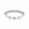 Churumbela Oro Blanco 10k - Diamantes de Laboratorio de 0.42 CTW