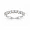 Churumbela Oro Blanco 10k - Diamantes de Laboratorio de 0.65 CTW