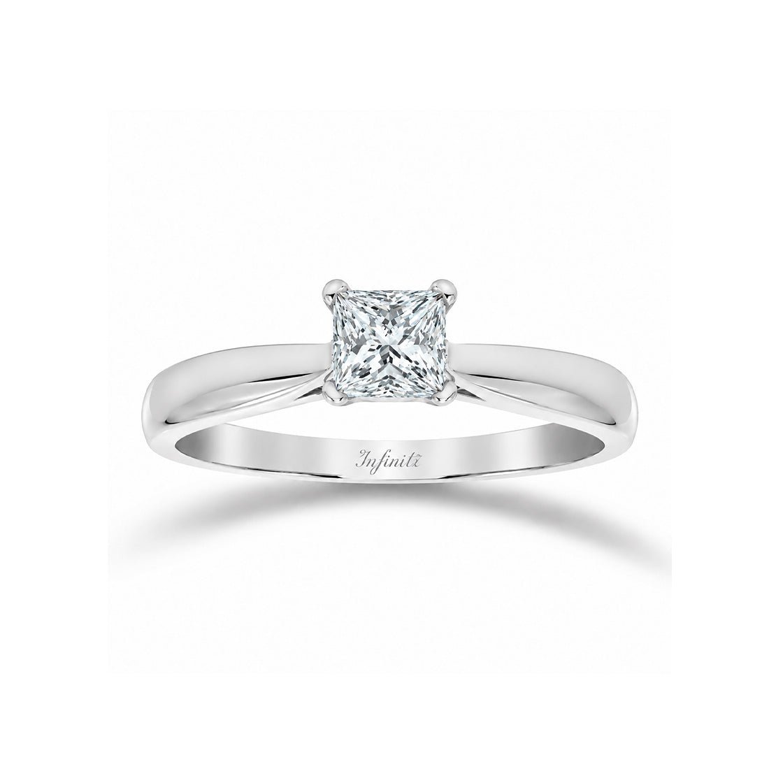 Anillo Oro Blanco 14k - 0.22 CT Diamante de Laboratorio
