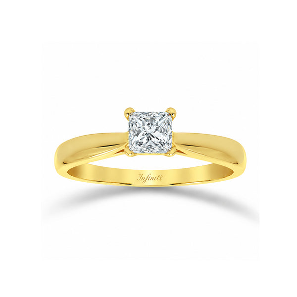 Anillo Oro 14k - 0.22 CT Diamante de Laboratorio