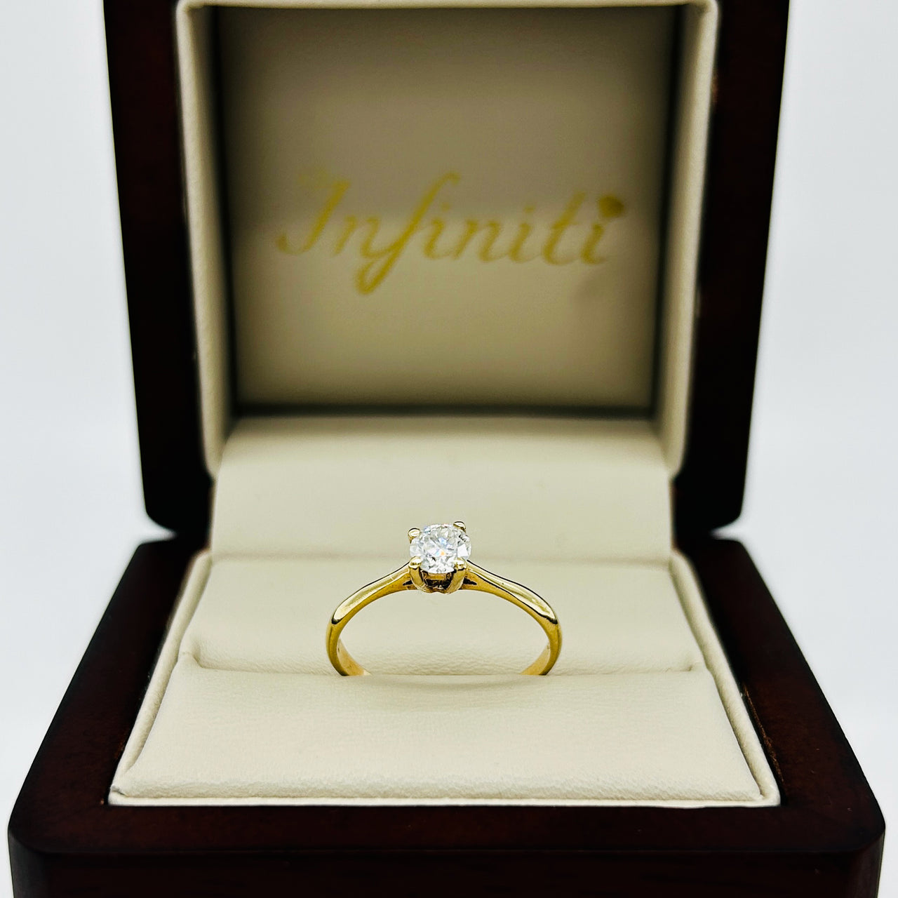 Anillo Oro 14k - Moissanita 0.30 CT