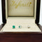 Broquel Oro Blanco 14k - Esmeralda Laboratorio 0.22 CTW