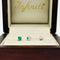 Broquel Oro Blanco 14k - Esmeralda Laboratorio 0.22 CTW