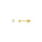 Broquel Oro 14k - Diamante Laboratorio 0.06 CTW