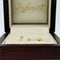 Broquel Oro 14k - Diamante Laboratorio 0.06 CTW