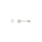 Broquel Oro Blanco 14k - Diamante Laboratorio 0.12 CTW