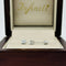 Broquel Oro Blanco 14k - Diamante Laboratorio 0.22 CTW
