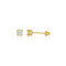 Broquel Oro 14k - Diamante Laboratorio 0.22 CTW