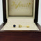 Broquel Oro 14k - Zafiro Laboratorio 0.22 CTW