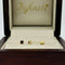Broquel Oro 14k - Rubí Laboratorio 0.12 CTW