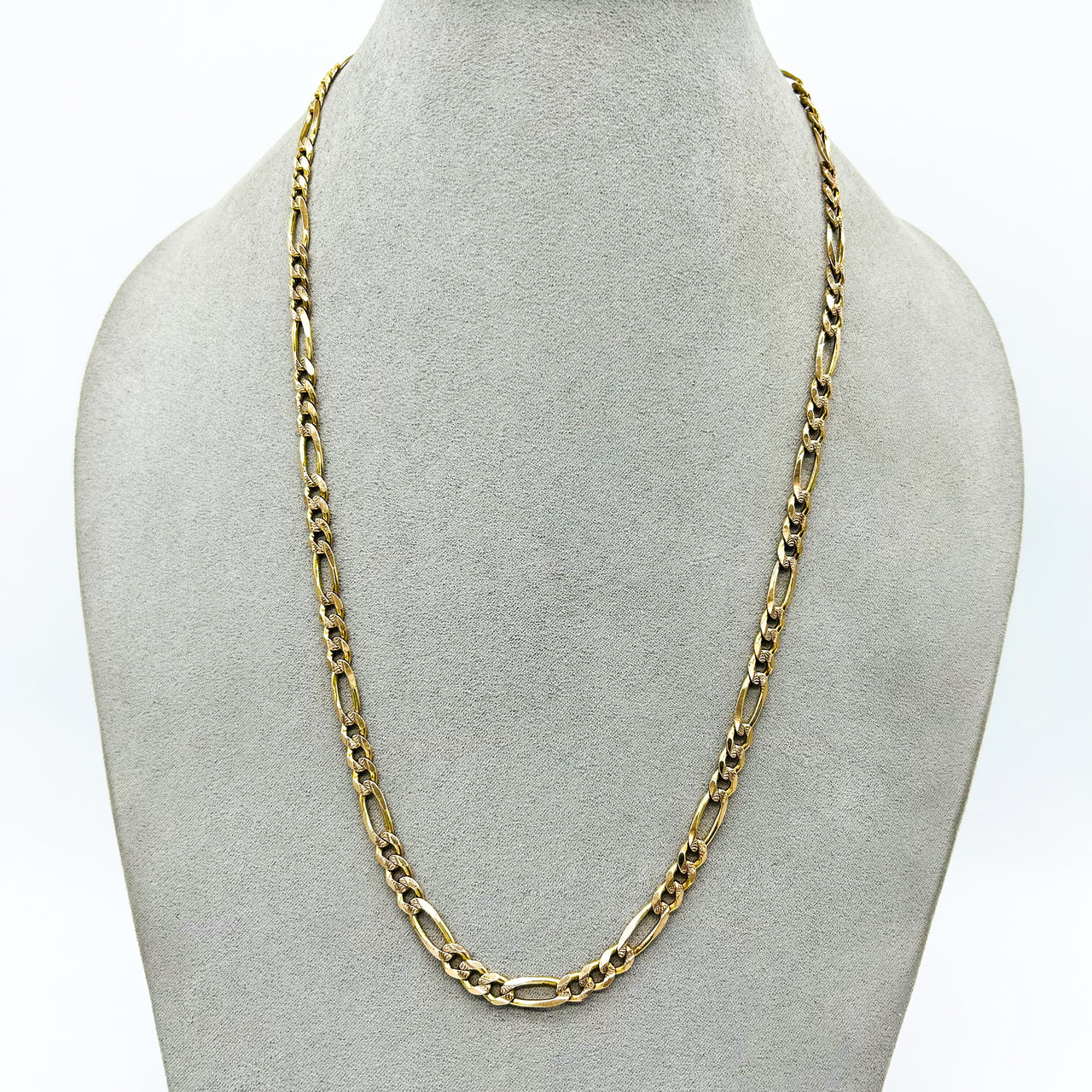 Cadena Oro 10k Cartie Diamantada 57 cm, Ancho 5.5 mm