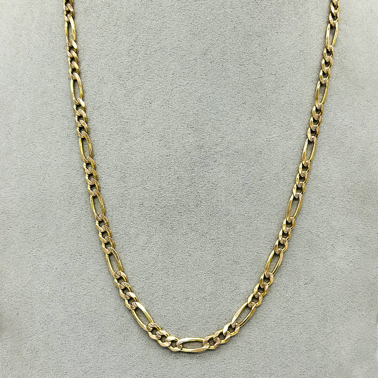 Cadena Oro 10k Cartie Diamantada 57 cm, Ancho 5.5 mm