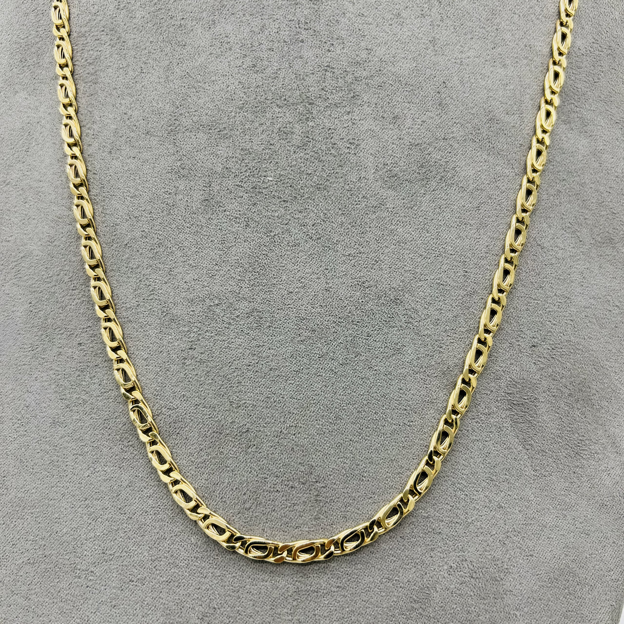 Cadena Oro 14k Perniche de 45/50/55/60 cm, Ancho 4 mm