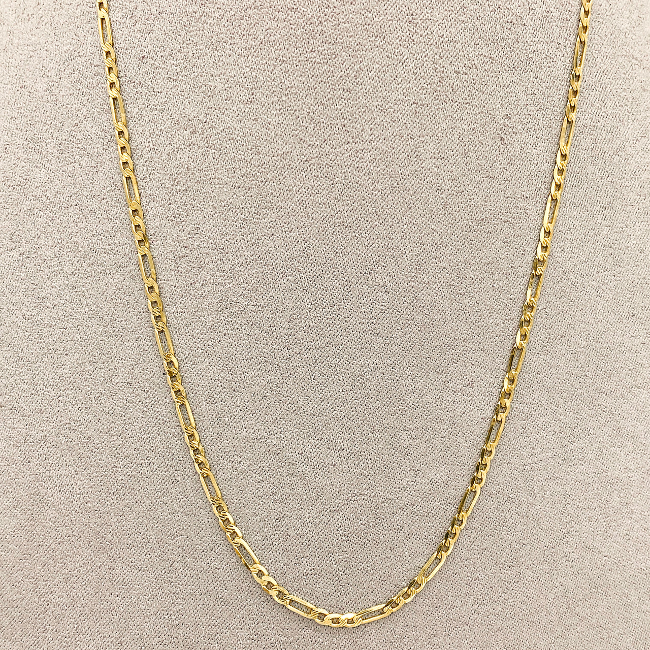 Cadena Oro 10k - 3 x 1 Largo 45/50/55 CM