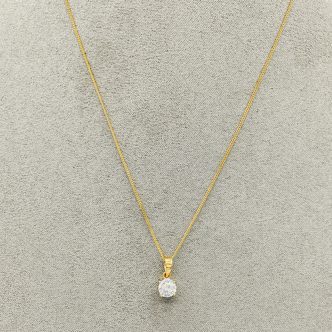 Gargantilla Oro 10k - Dije Zirconia