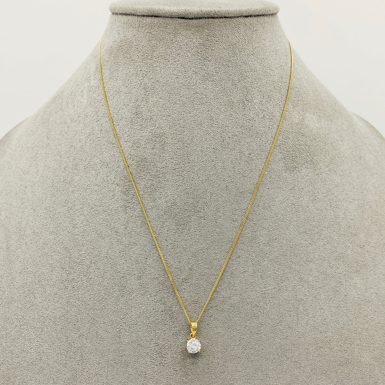 Gargantilla Oro 10k - Dije Zirconia