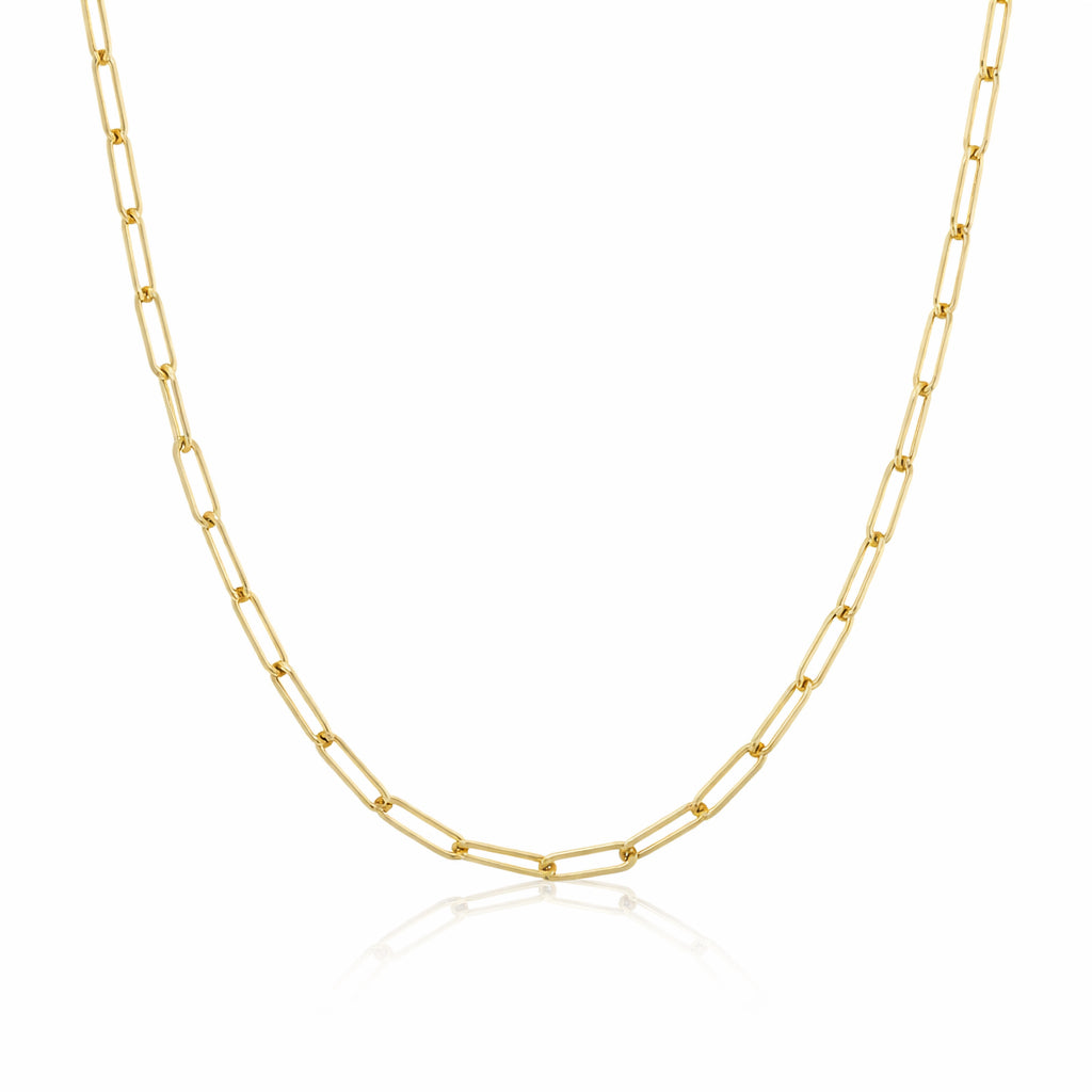 Cadena Oro 10k - Clip 8.5 x 3 mm - 45 cm