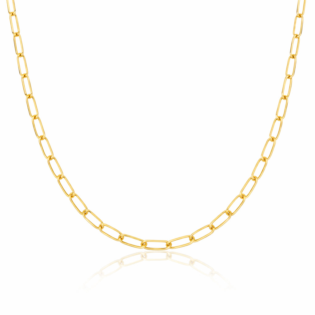 Cadena Oro 10k - Clip 6.5 x 2.8 mm - 45/50 cm