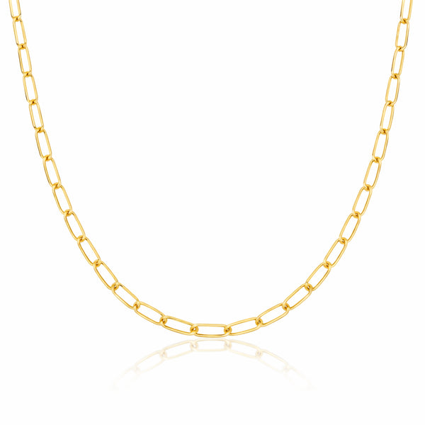 Cadena Oro 10k - Clip 6.5 x 2.8 mm - 45/50 cm