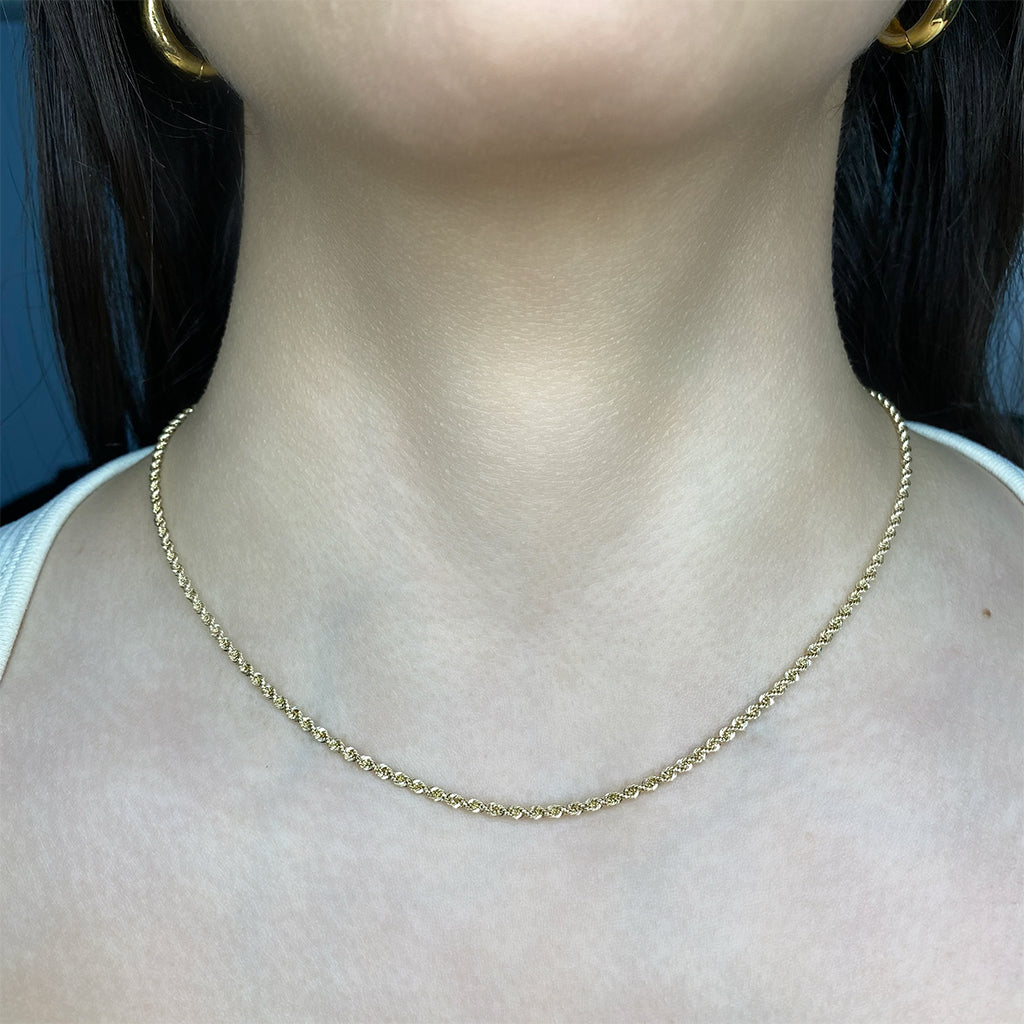 Cadena Oro 10k - Torsal Hueco 45/50/55 cm