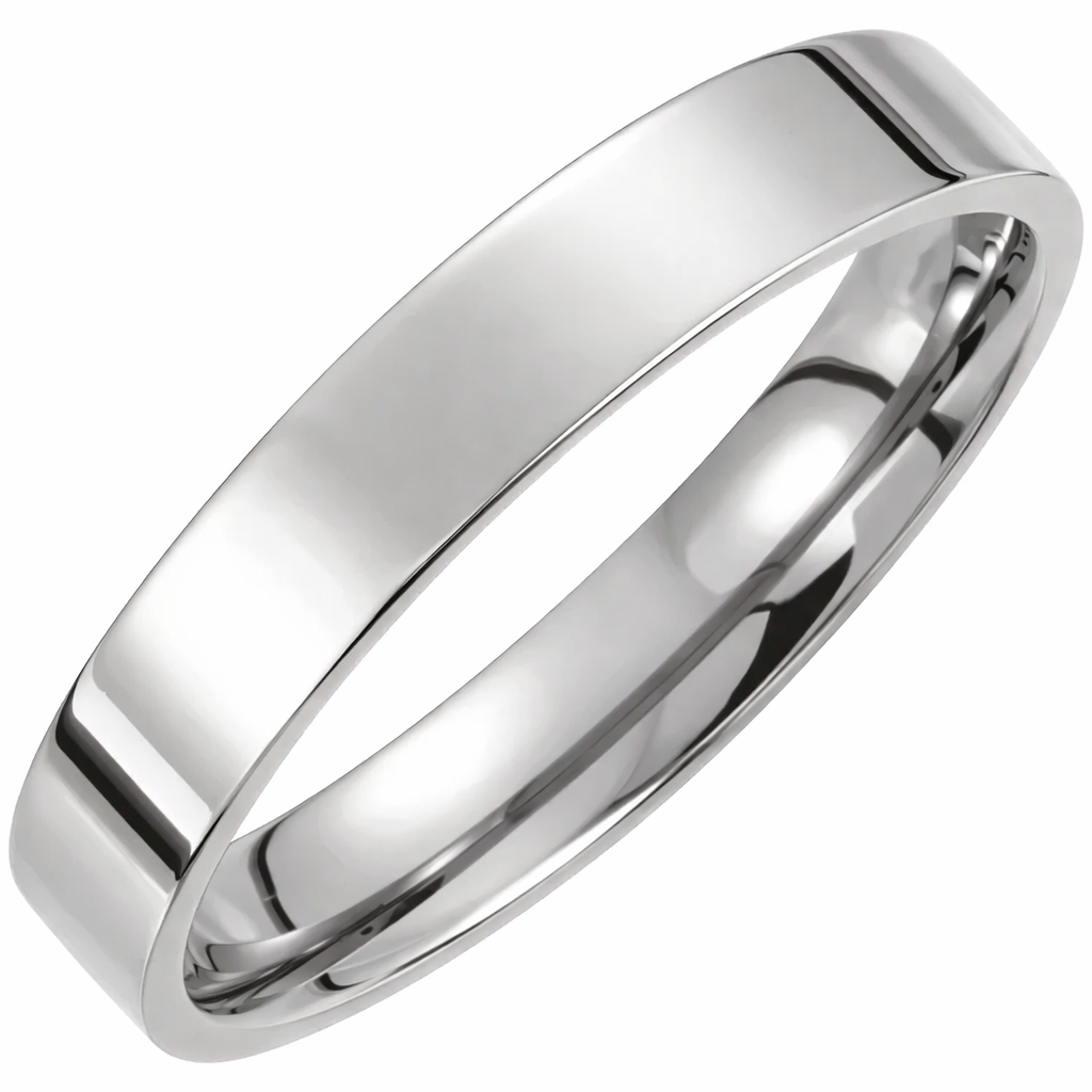 Argolla Titanio - Lisa 4 mm con Confort fit