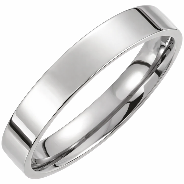 Argolla Titanio - Lisa 4 mm con Confort fit