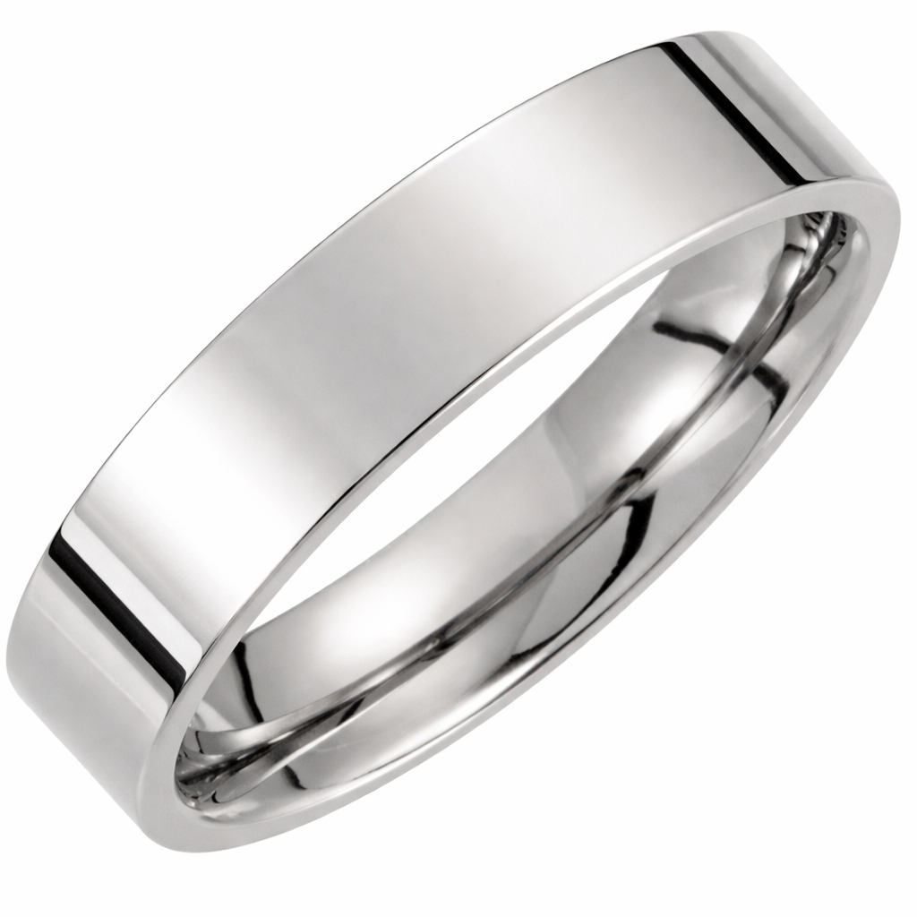 Argolla Titanio - Lisa 6 mm con Confort fit