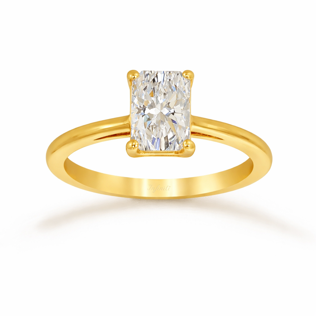Anillo Oro 14k - 1.00 CT Diamante de Laboratorio IGI