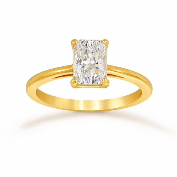 Anillo Oro 14k - 1.00 CT Diamante de Laboratorio IGI