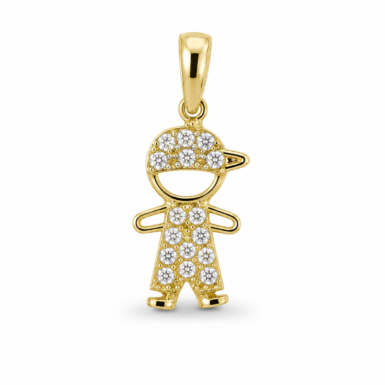 Dije Oro 10k - Niño con Zirconias