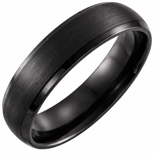 Argolla Tungsteno - Satinado 6 mm con Confort Fit
